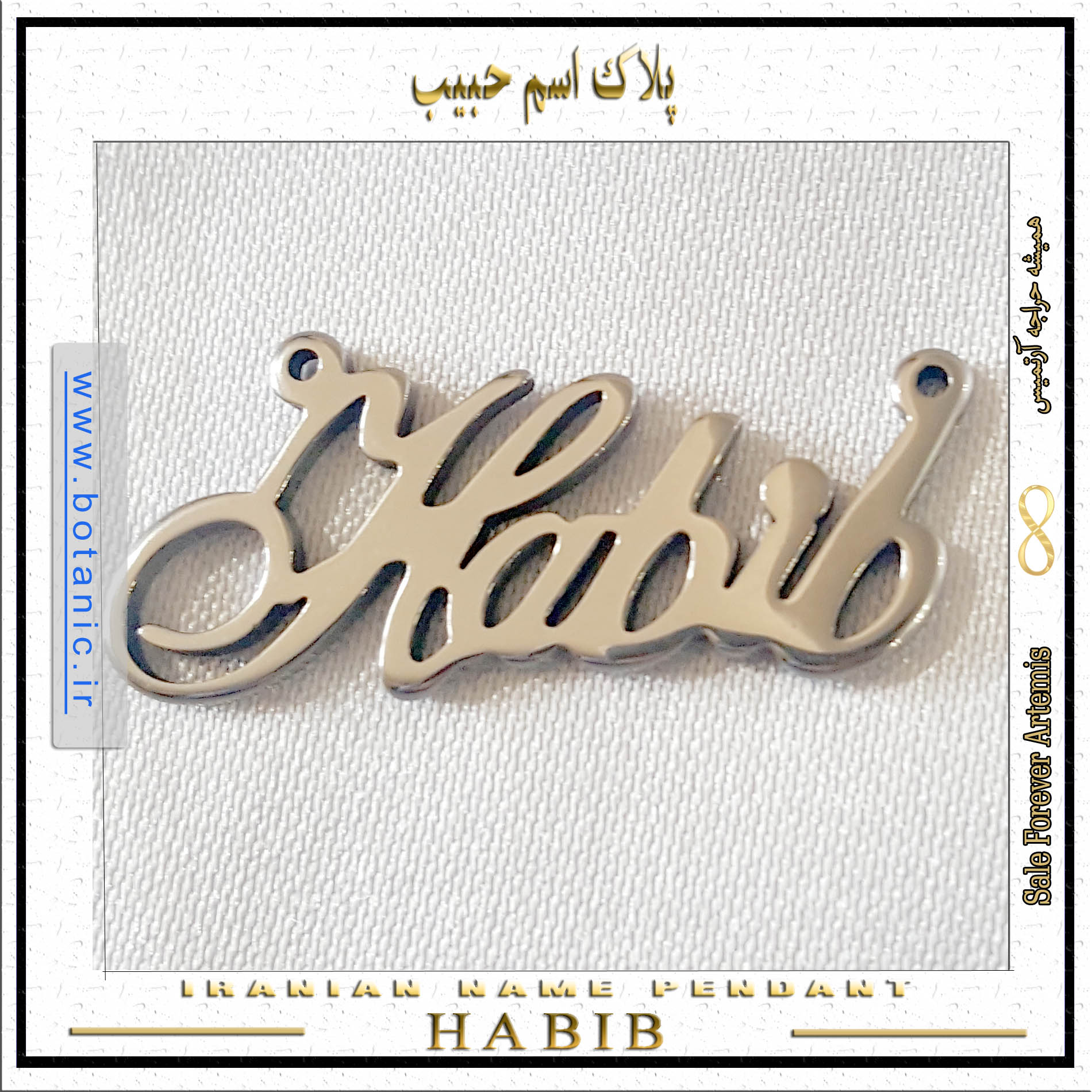 Iranian Name Pendant Habib